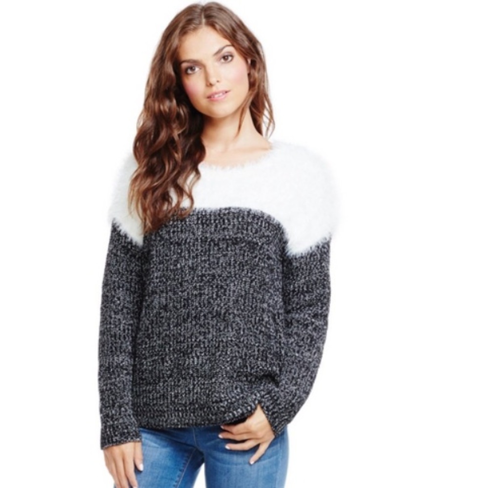 Two by Vince Camuto | Fuzzy Marled Sweater